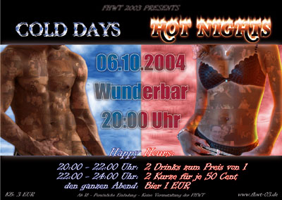Flyer Cold Days - Hot Nights